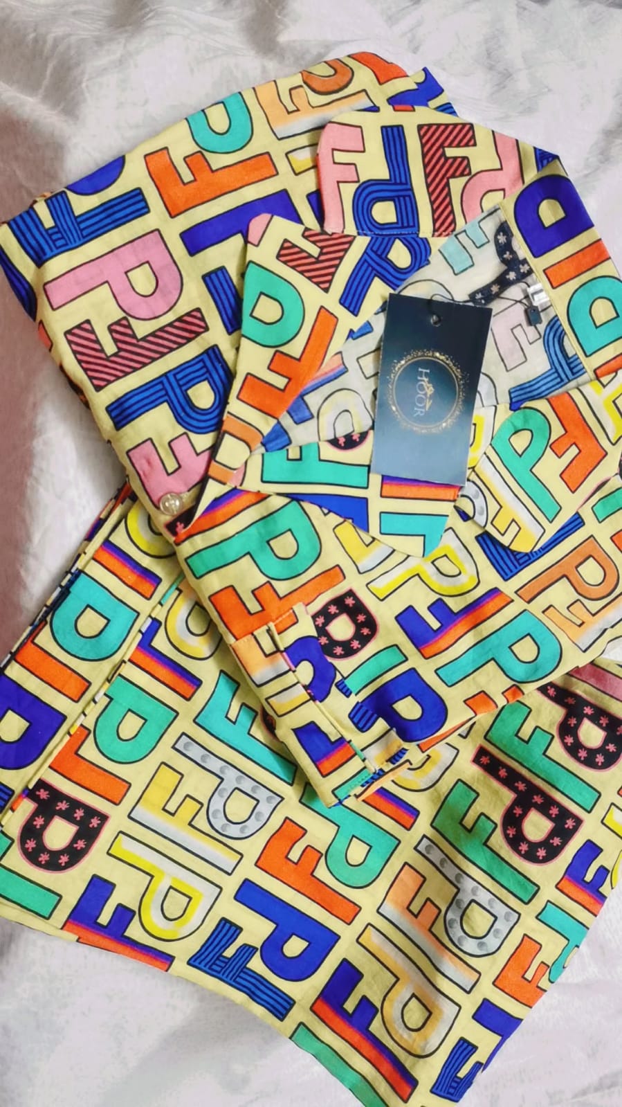 Multi color night suit
